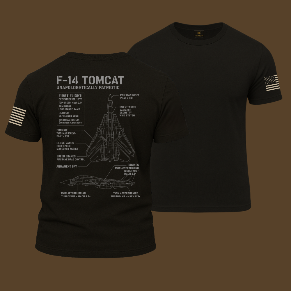 F-14 Tomcat Schematic T Shirt