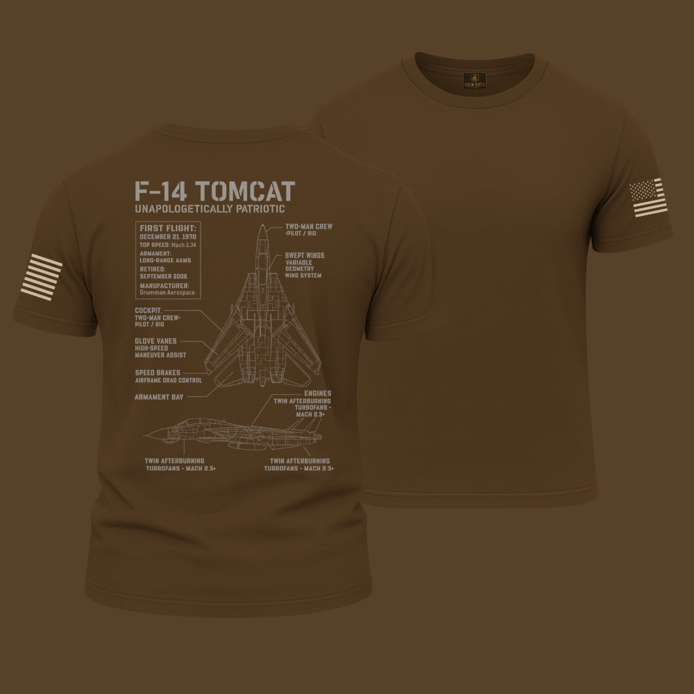 F-14 Tomcat Schematic T Shirt