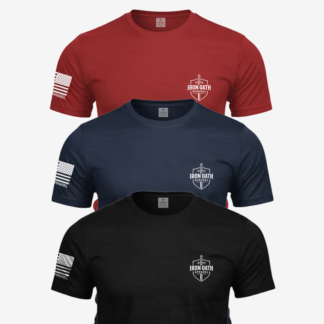 Patriot Pack T Shirt 3 Pack Love Country