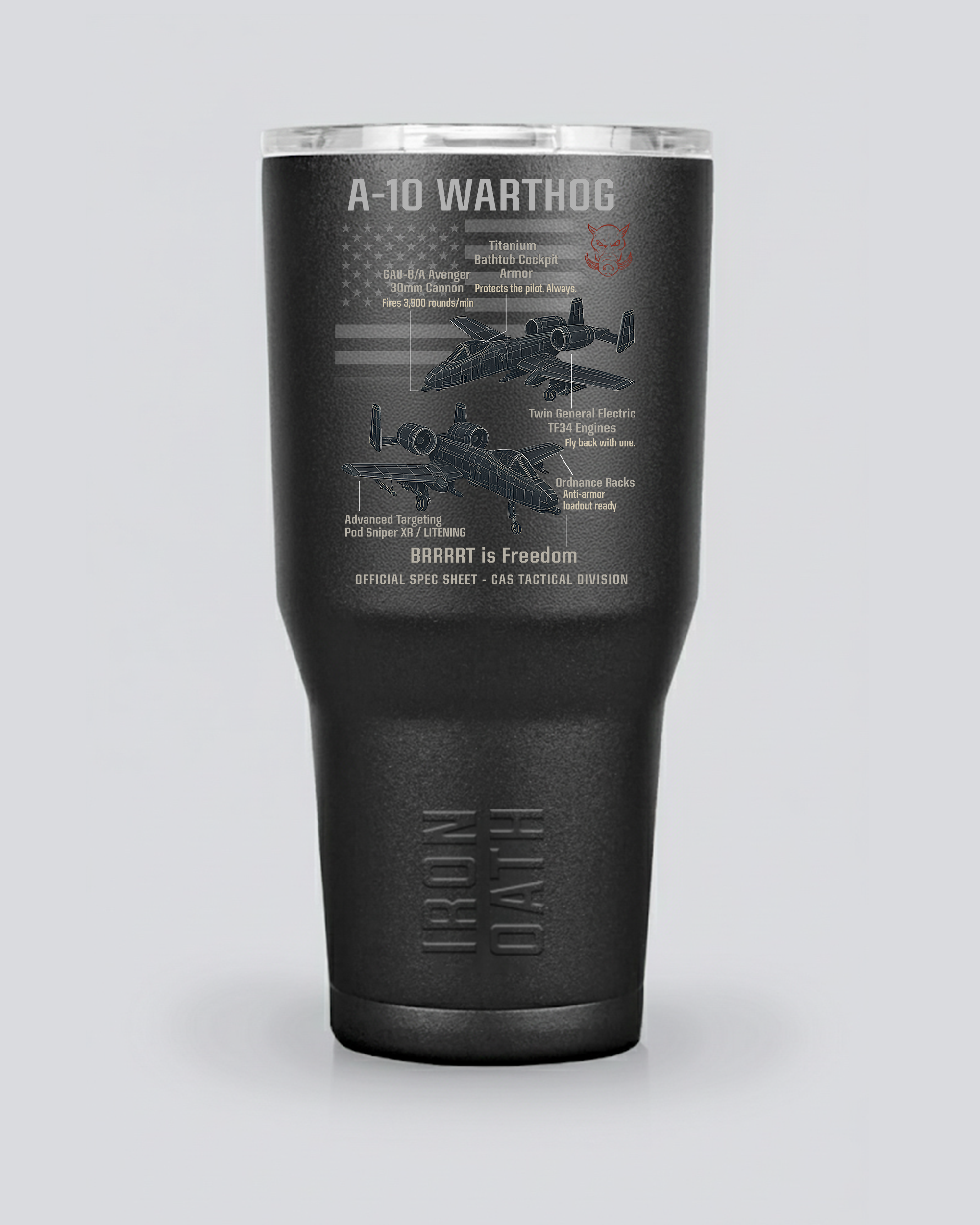 A-10 Schematic Iron Oath Tumbler