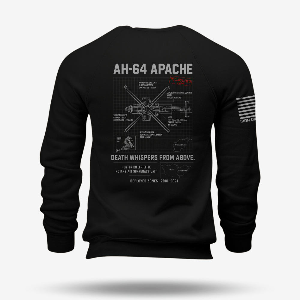 AH-64 Apache Schematic Sweatshirt