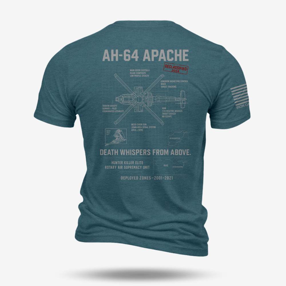 AH-64 Apache Schematic T Shirt