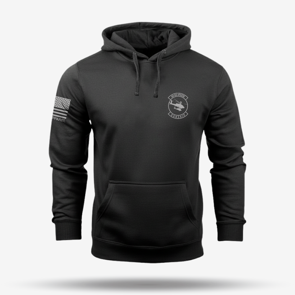 AH-64 Apache Schematic Hoodie