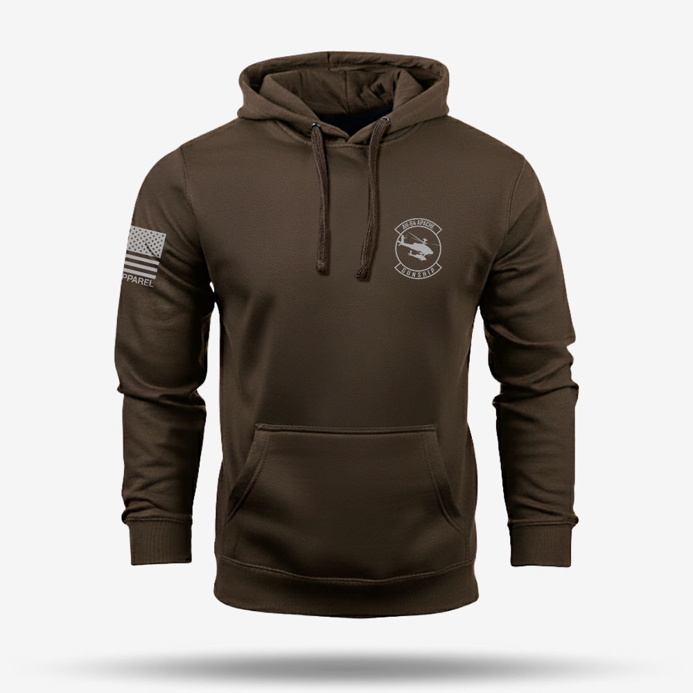 AH-64 Apache Schematic Hoodie