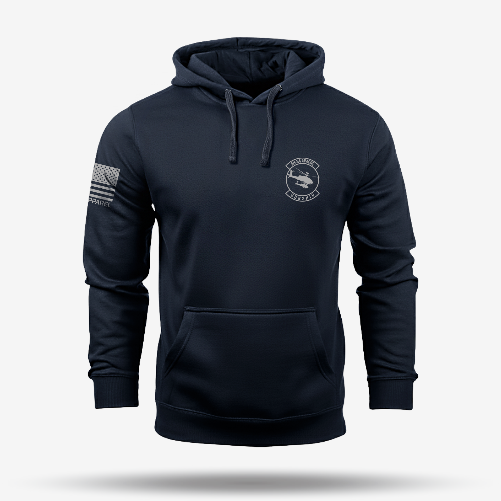 AH-64 Apache Schematic Hoodie