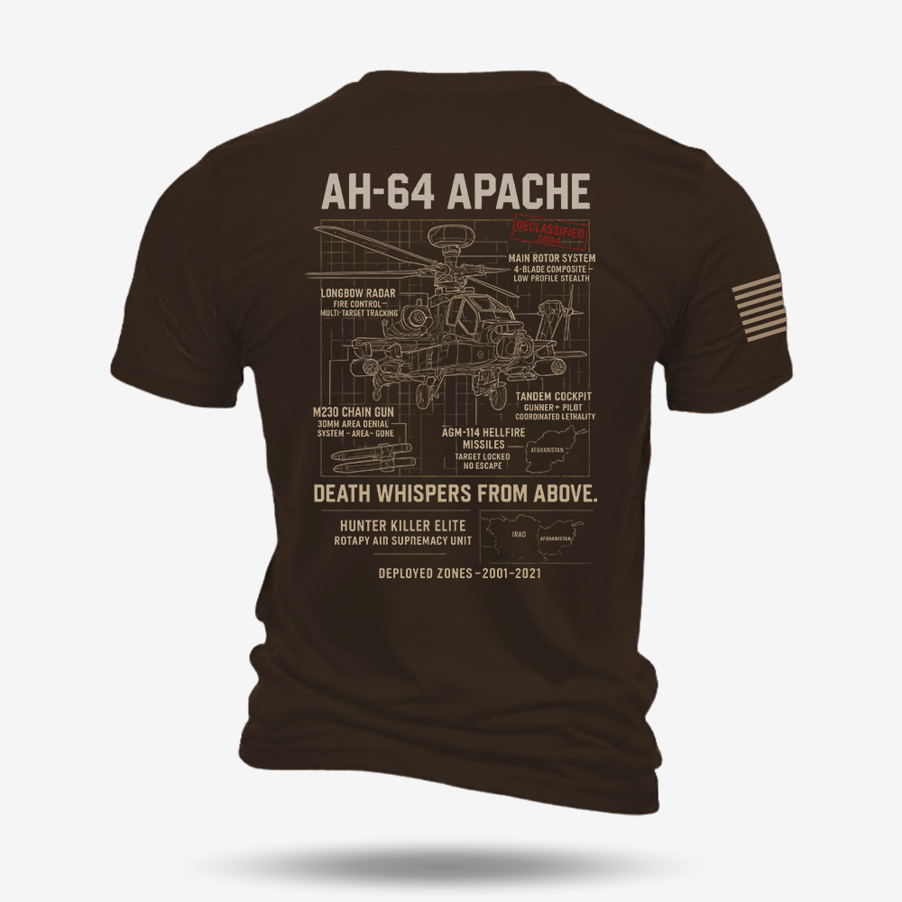 AH-64 Apache Schematic T Shirt