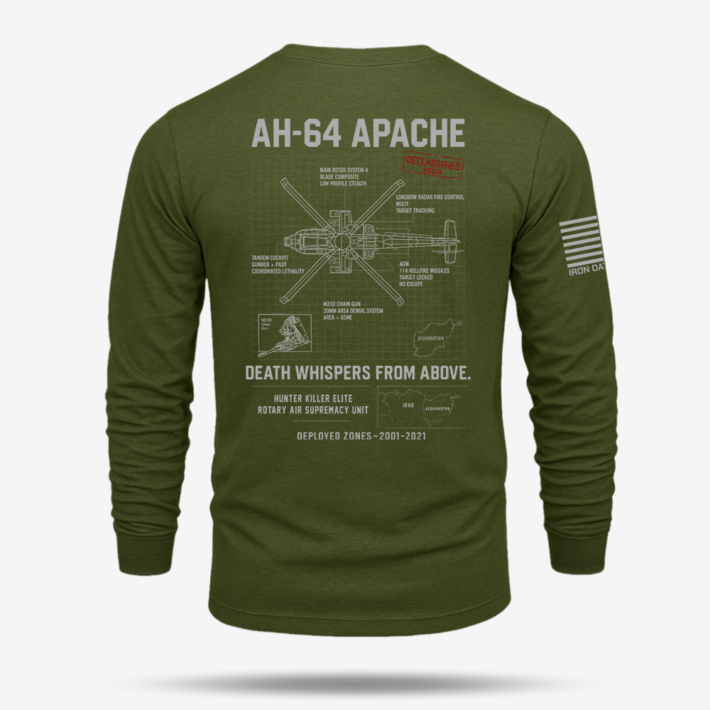 AH-64 Apache Schematic Long Sleeve
