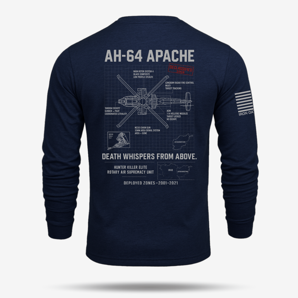 AH-64 Apache Schematic Long Sleeve