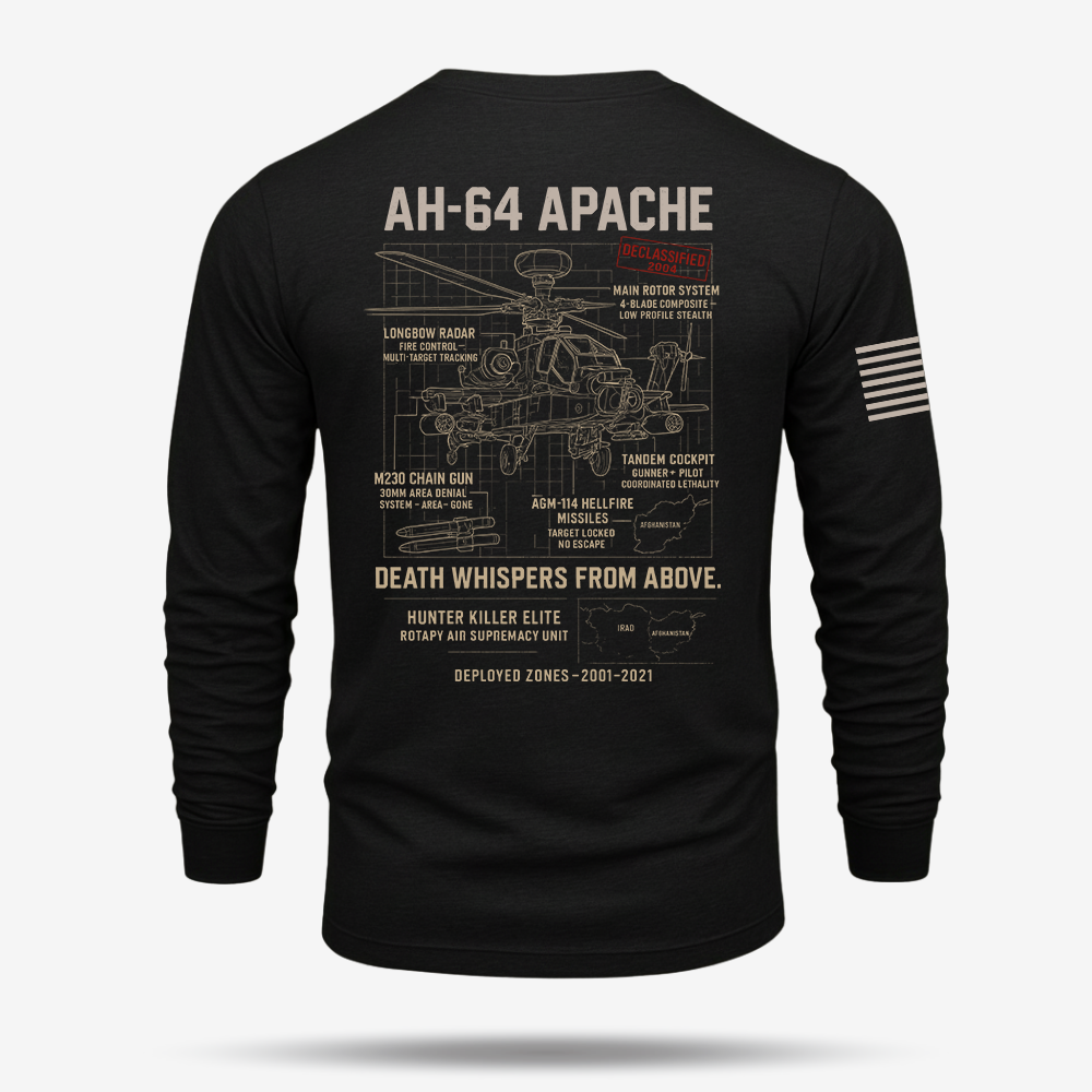 AH-64 Apache Schematic Long Sleeve