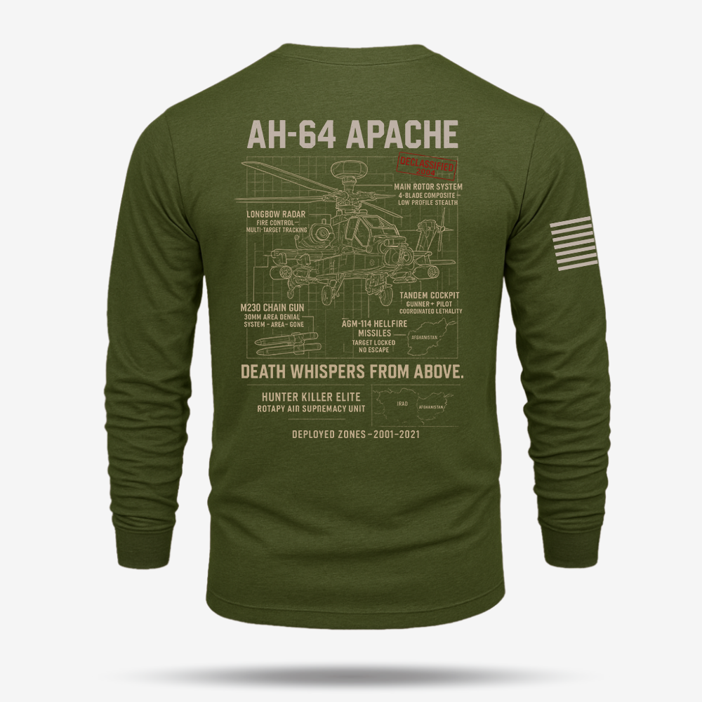 AH-64 Apache Schematic Long Sleeve