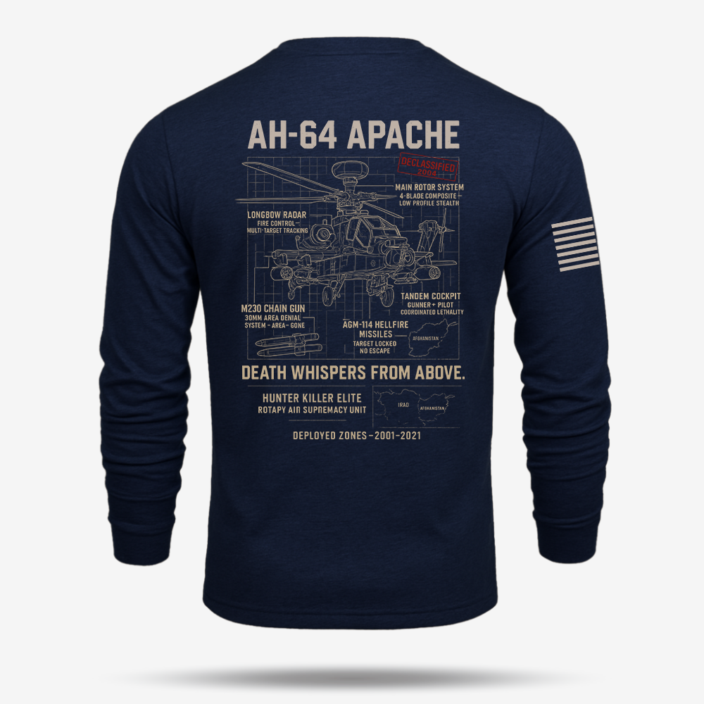 AH-64 Apache Schematic Long Sleeve