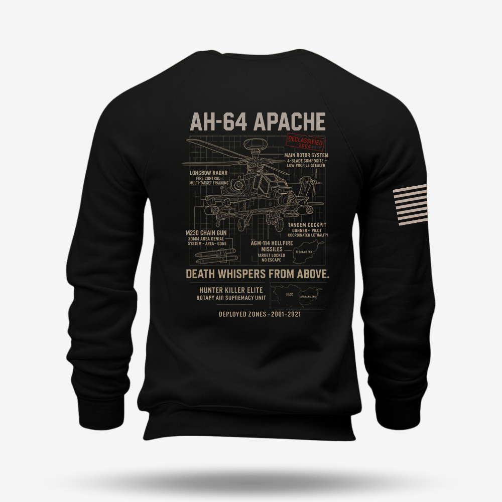 AH-64 Apache Schematic Sweatshirt