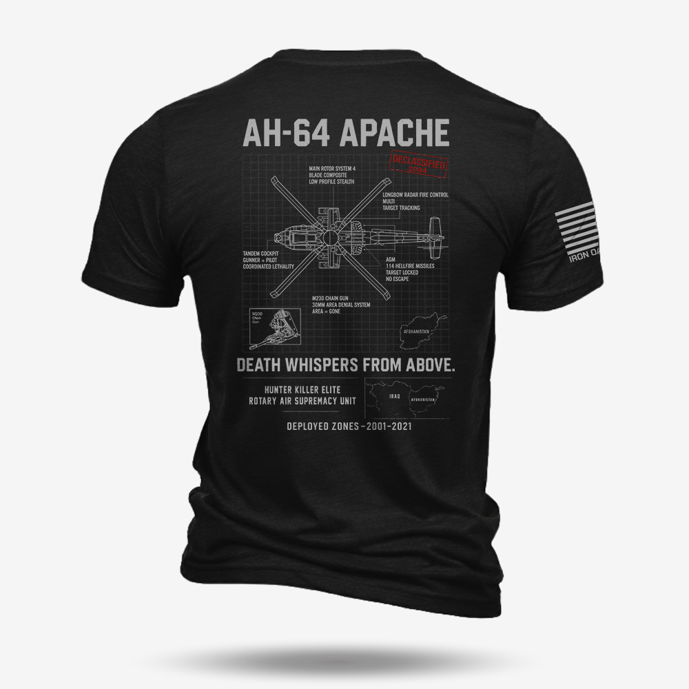 AH-64 Apache Schematic T Shirt