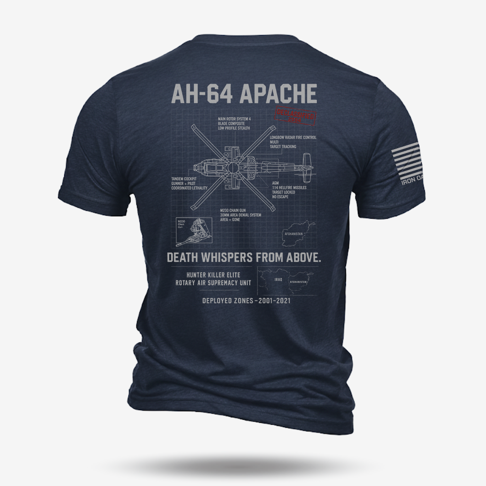 AH-64 Apache Schematic T Shirt