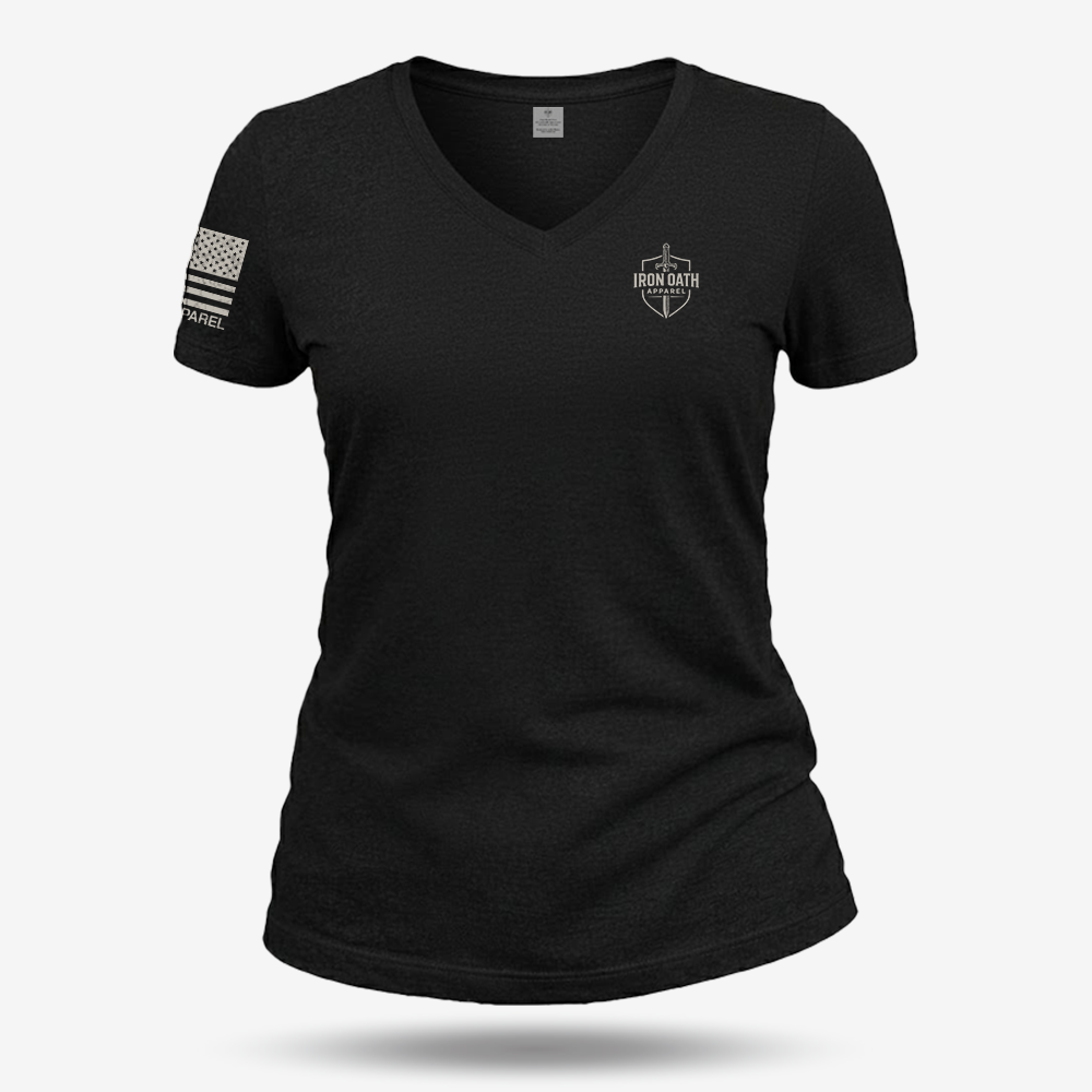 American Flag Women's V-Neck