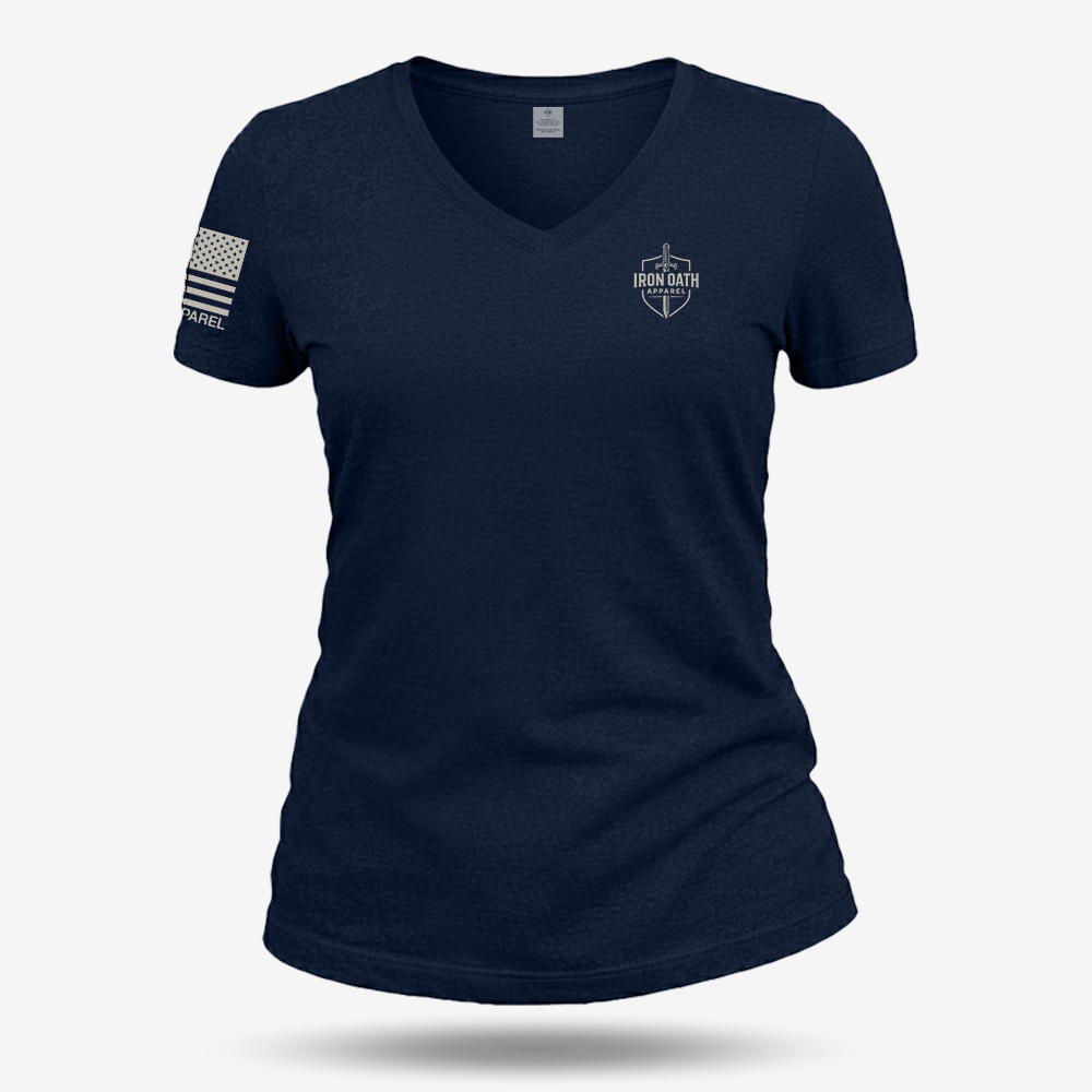 American Flag Women's V-Neck
