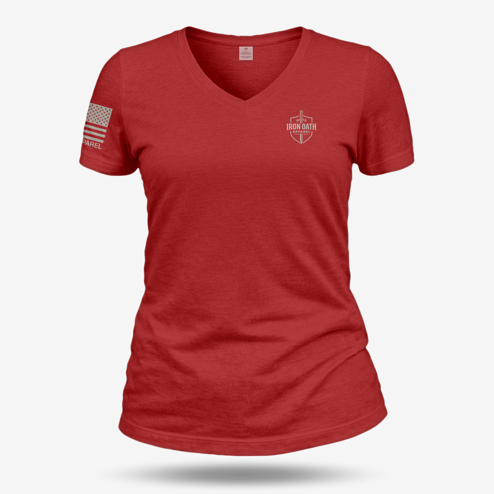 American Flag Women's V-Neck