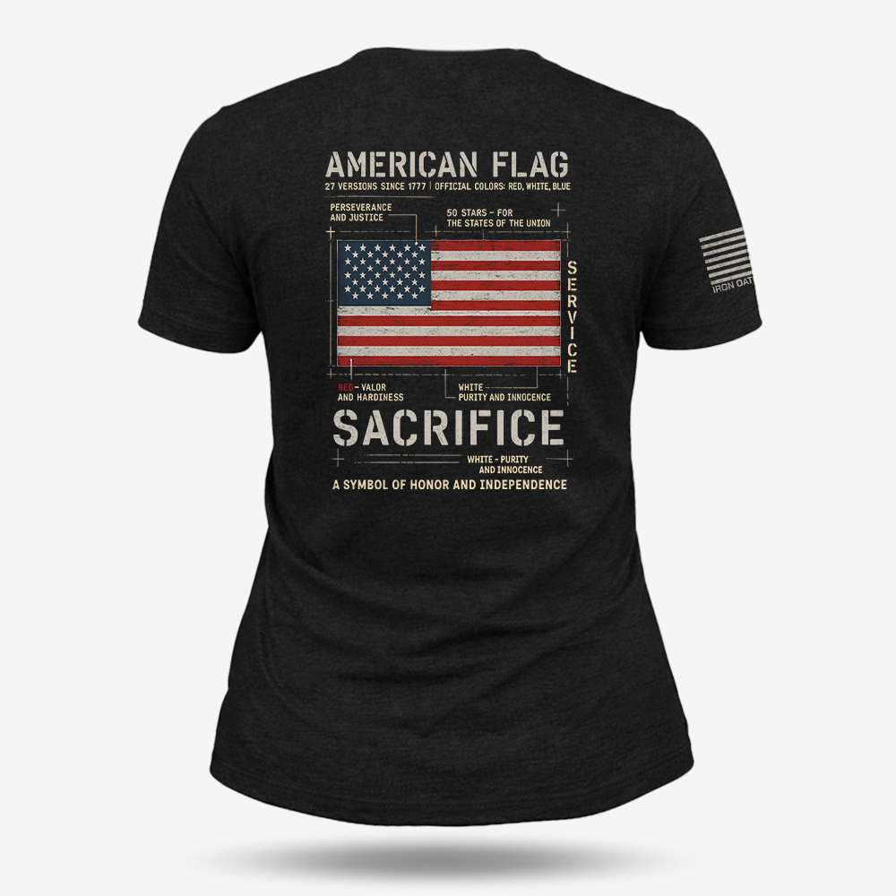 American Flag Women's V-Neck