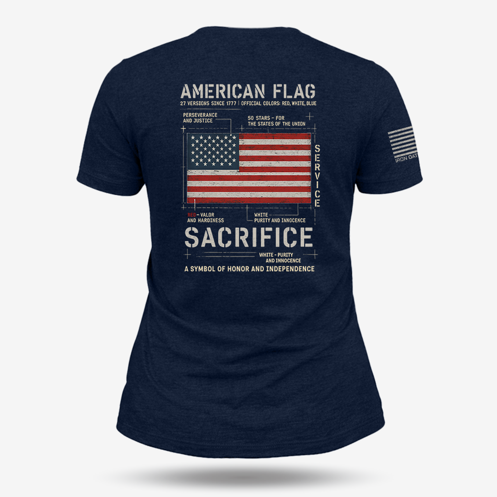American Flag Women's V-Neck