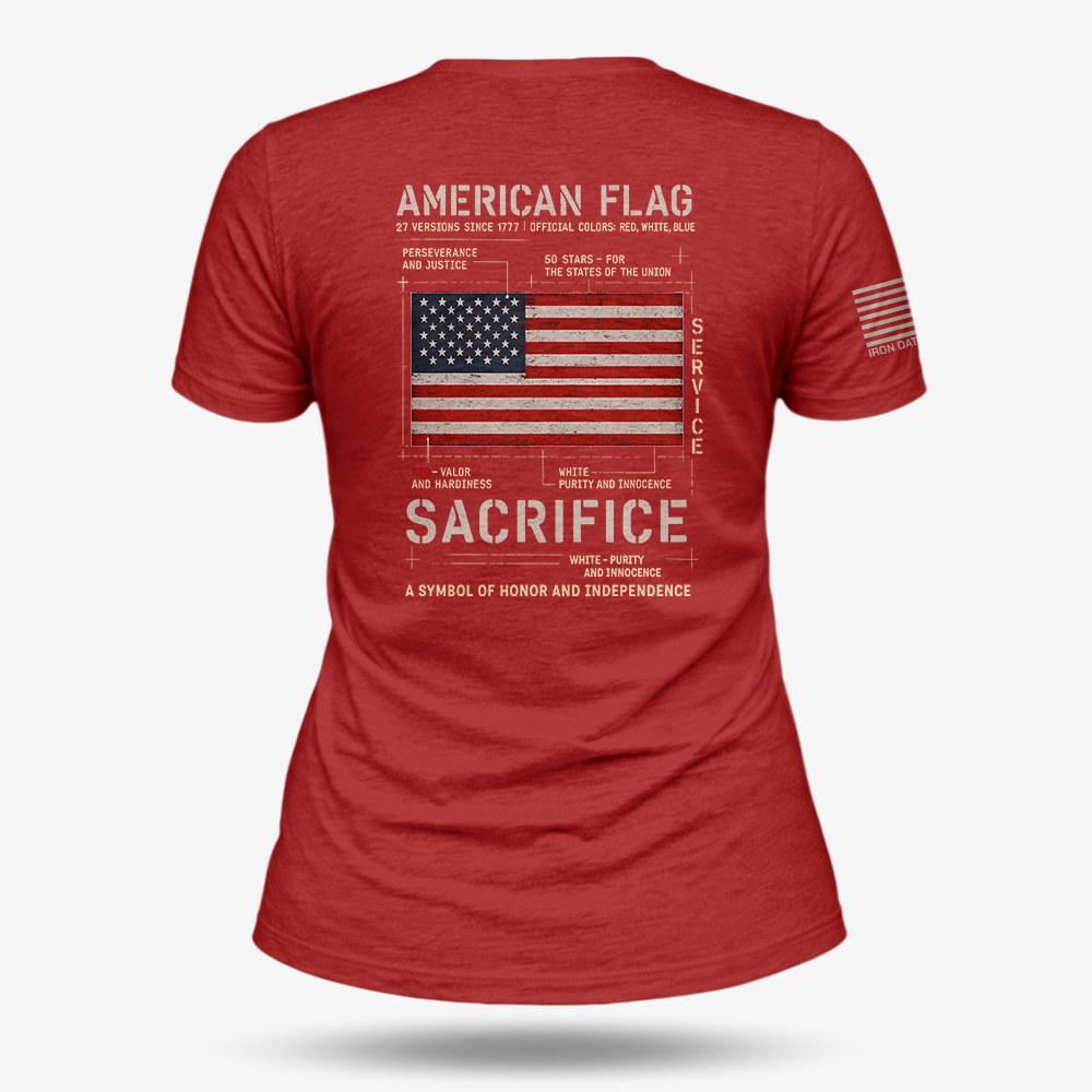 American Flag Women's T Shirt