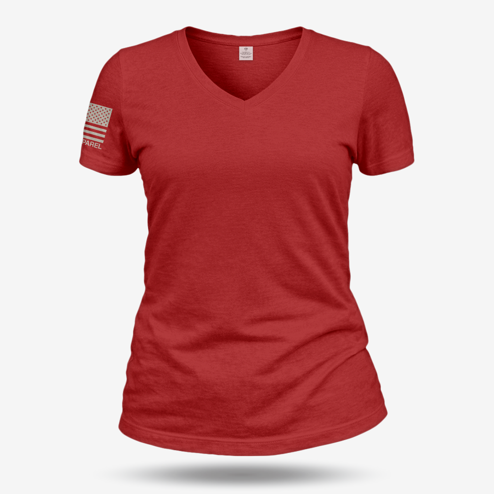 American Flag Women's V-Neck