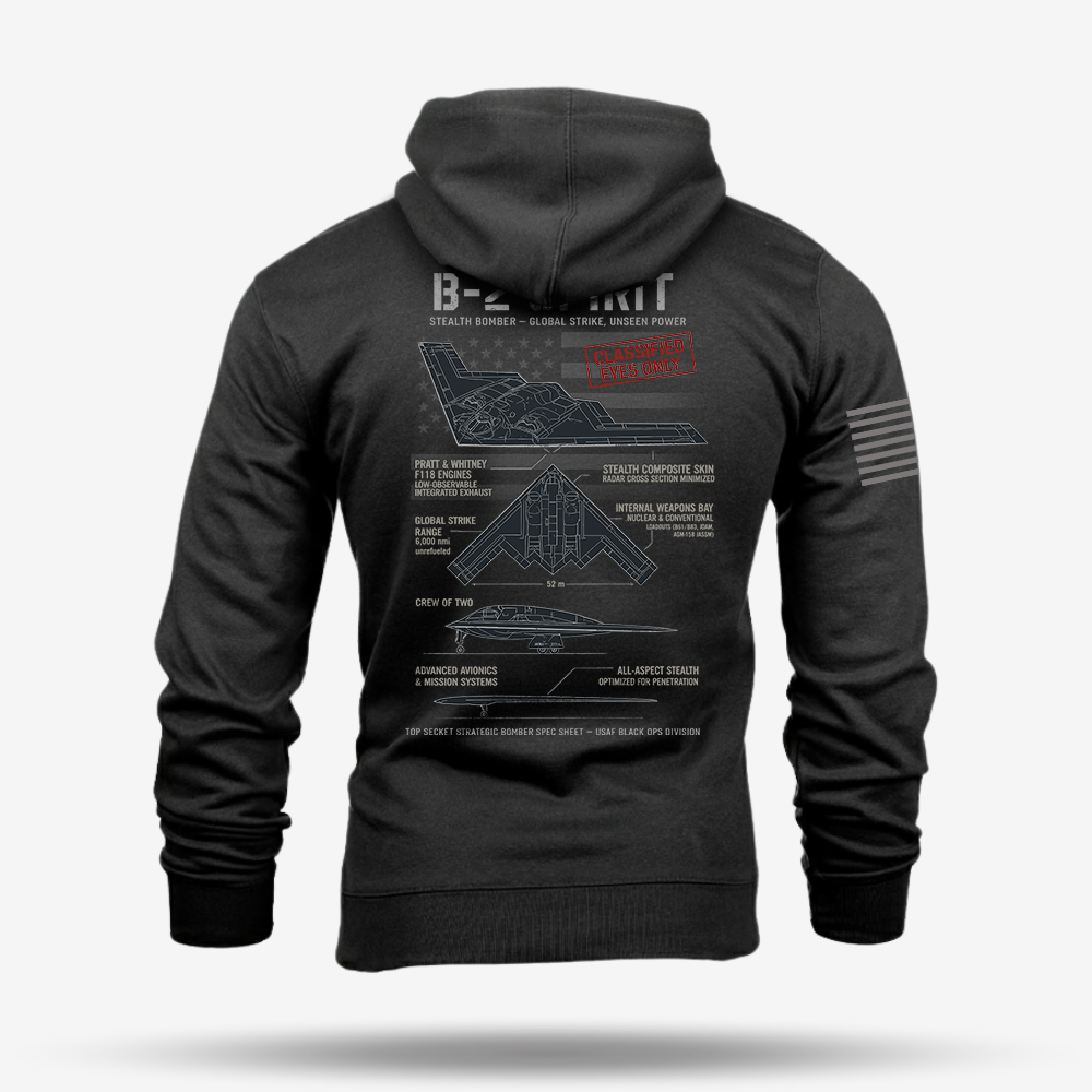 B-2 Spirit Schematic Hoodie