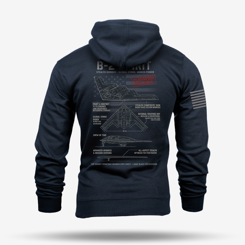 B-2 Spirit Schematic Hoodie