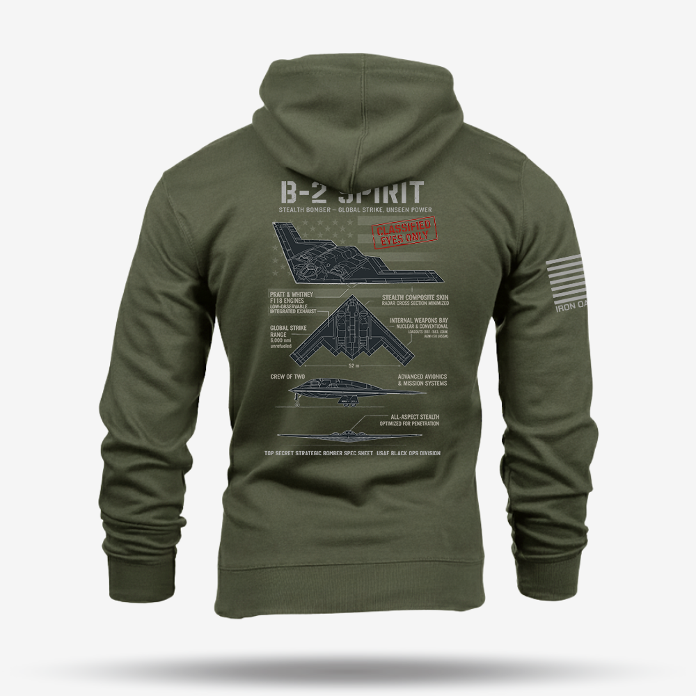 B-2 Spirit Schematic Hoodie