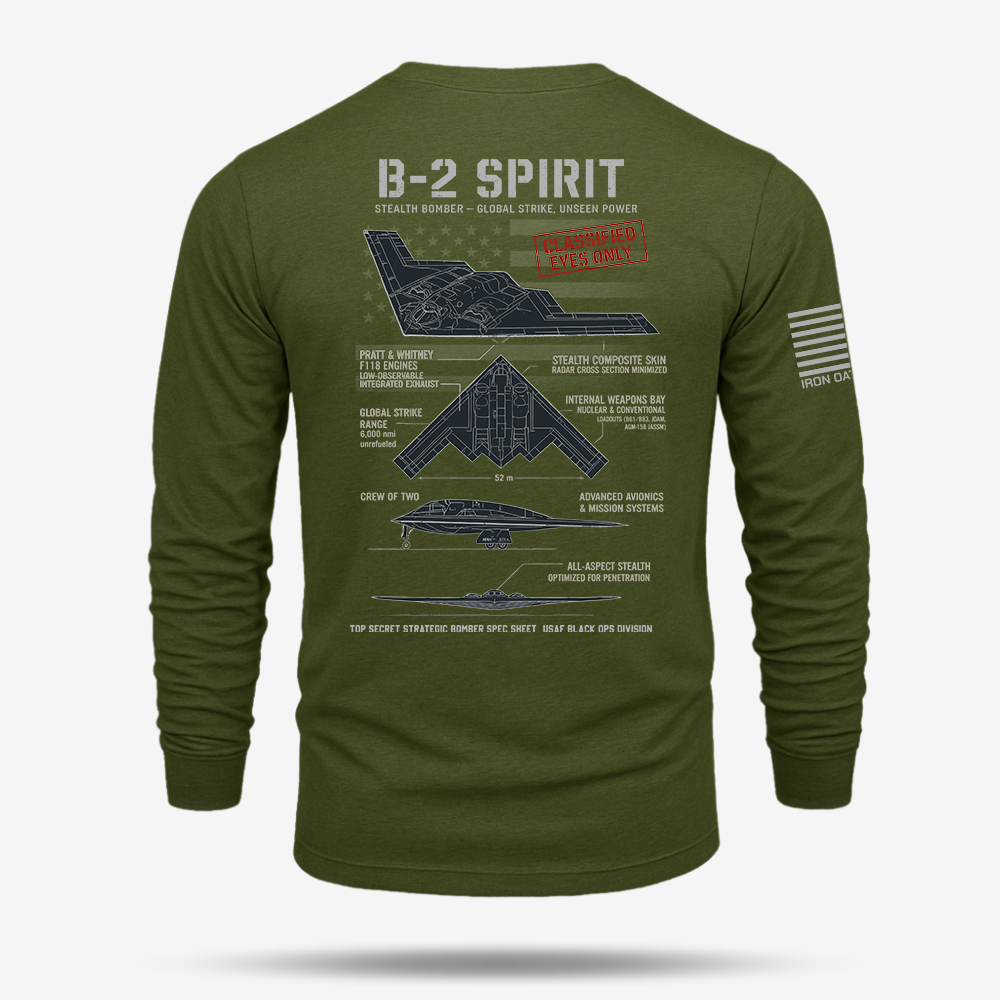 B-2 Spirit Schematic Long Sleeve