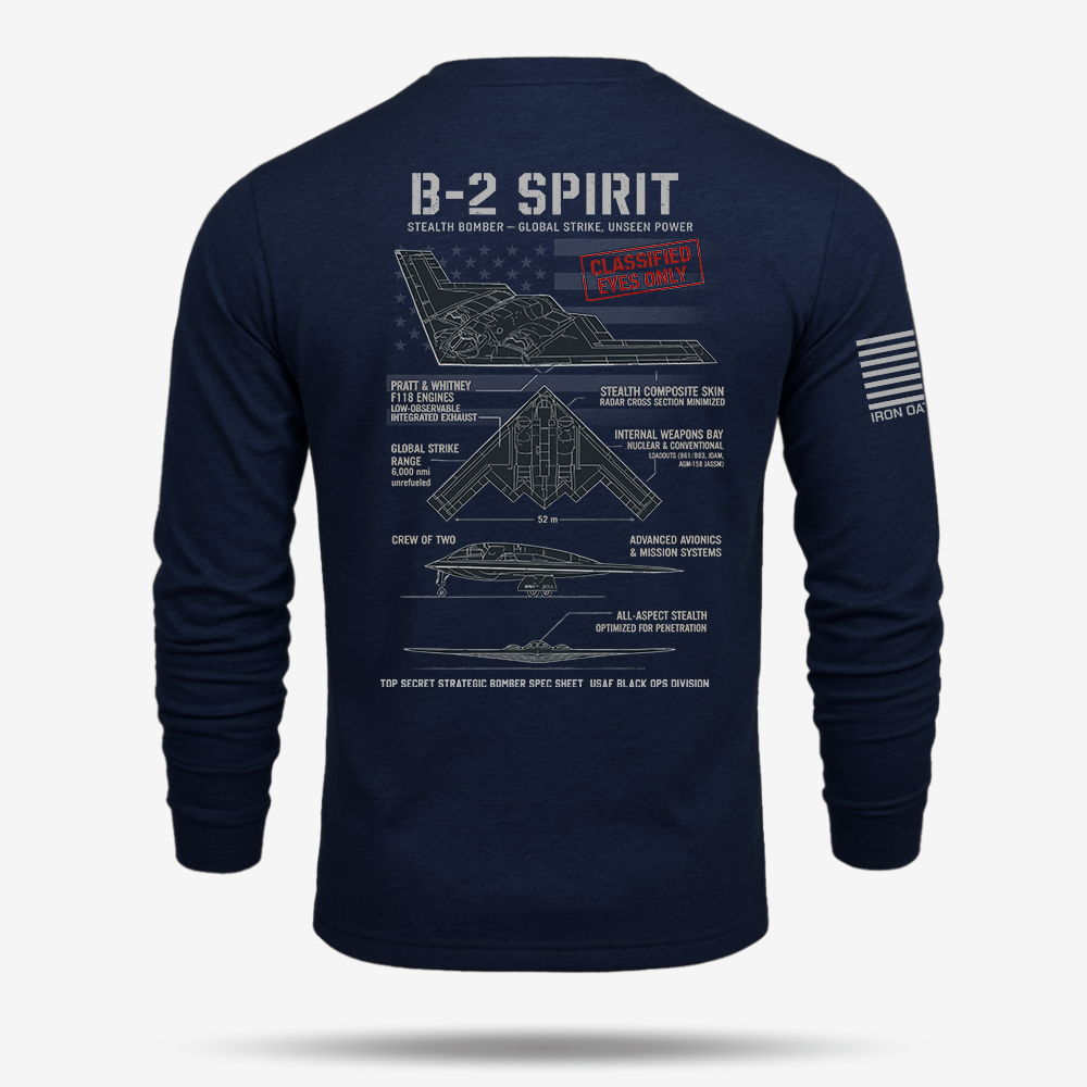 B-2 Spirit Schematic Long Sleeve
