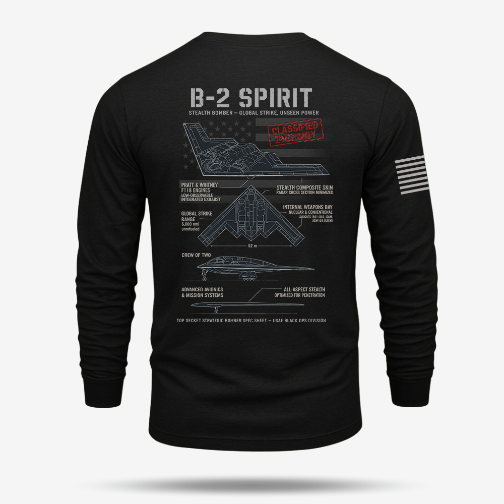 B-2 Spirit Schematic Long Sleeve