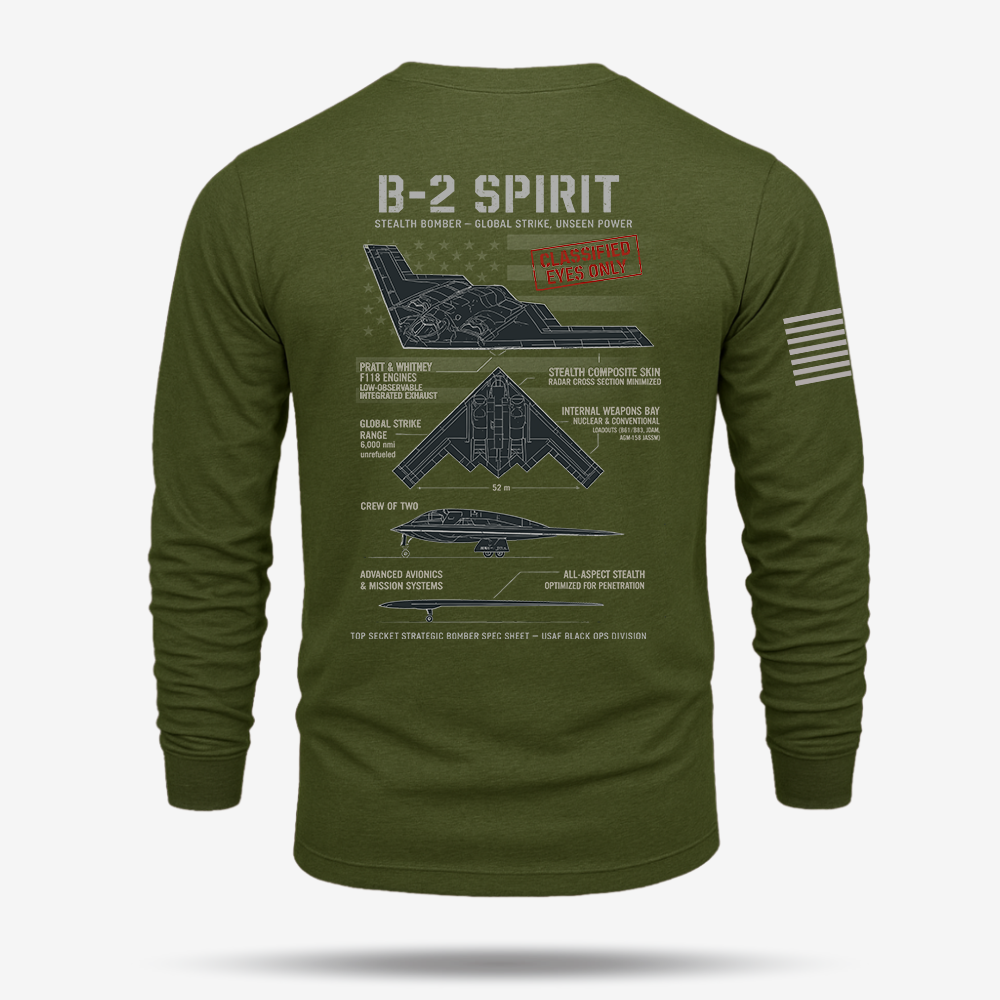 B-2 Spirit Schematic Long Sleeve