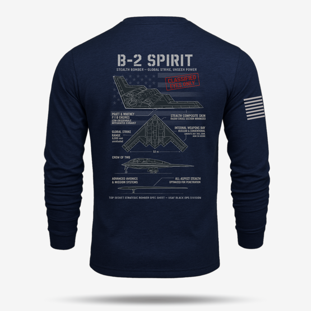 B-2 Spirit Schematic Long Sleeve