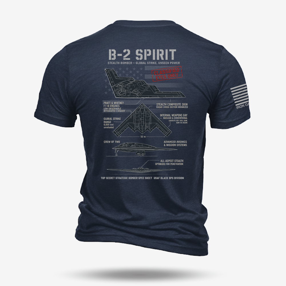 B-2 Spirit Schematic T Shirt