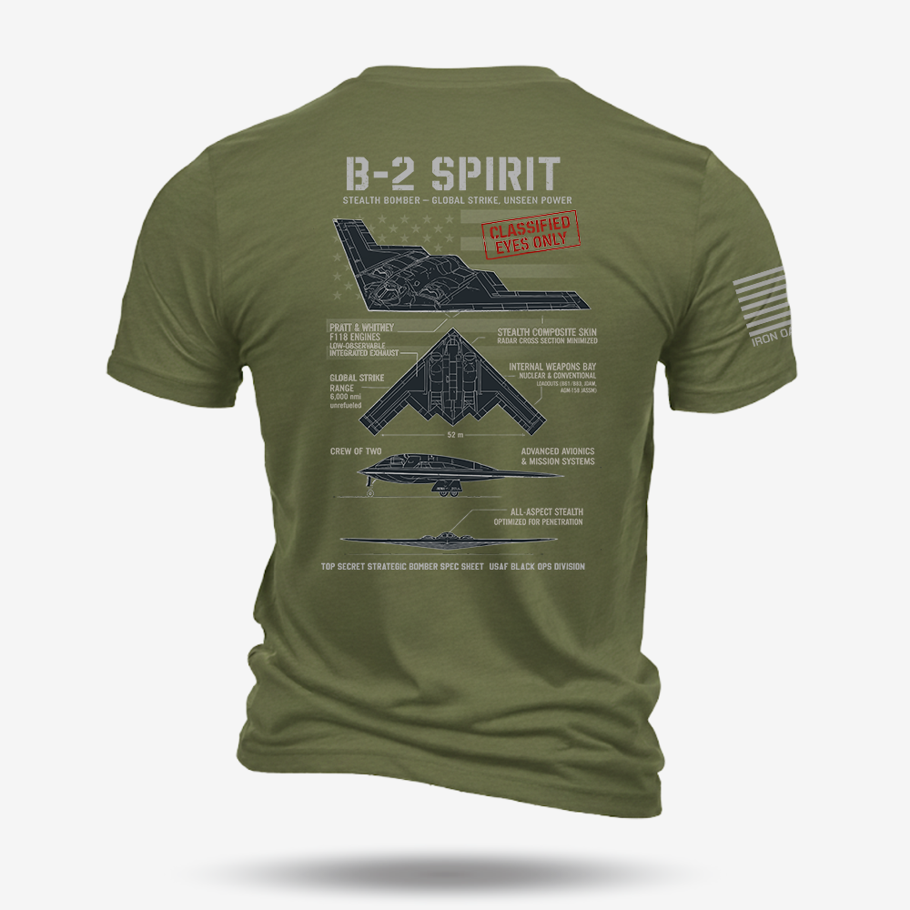 B-2 Spirit Schematic T Shirt