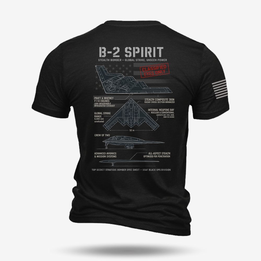 B-2 Spirit Schematic T Shirt