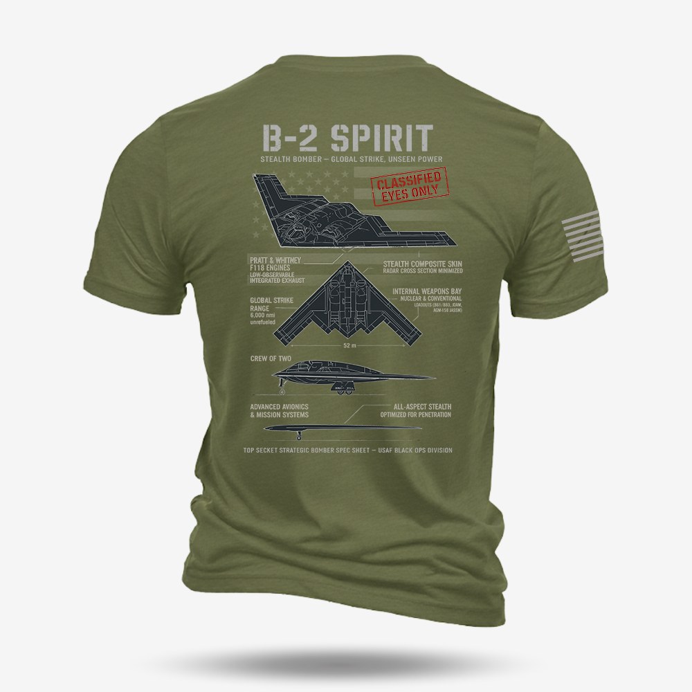 B-2 Spirit Schematic T Shirt