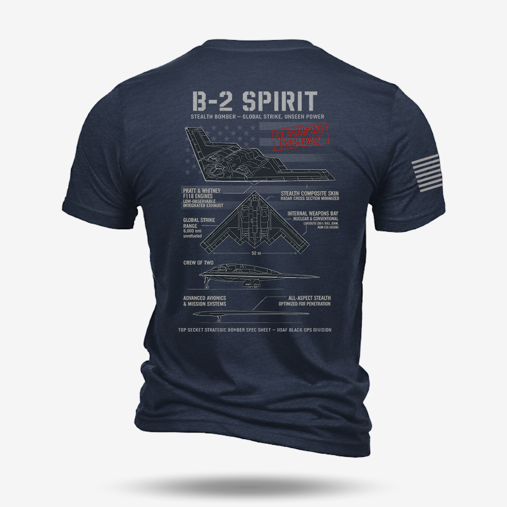 B-2 Spirit Schematic T Shirt