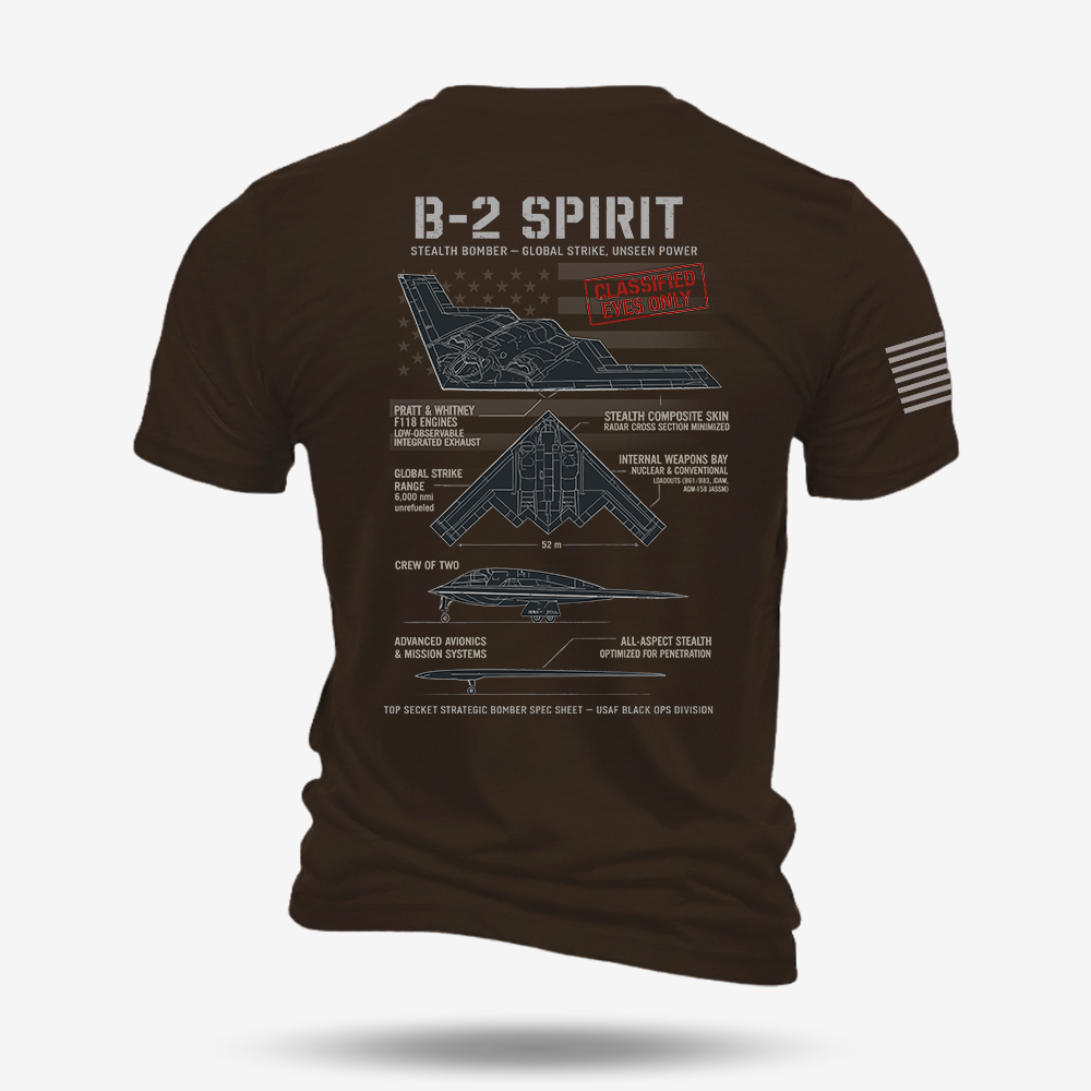 B-2 Spirit Schematic T Shirt