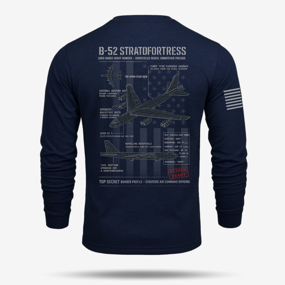 B-52 Stratofortress Schematic  Long Sleeve