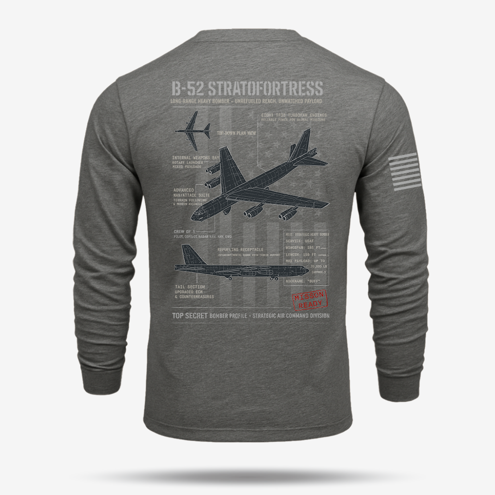 B-52 Stratofortress Schematic  Long Sleeve