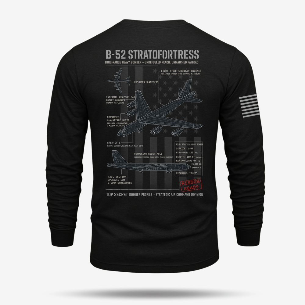 B-52 Stratofortress Schematic  Long Sleeve