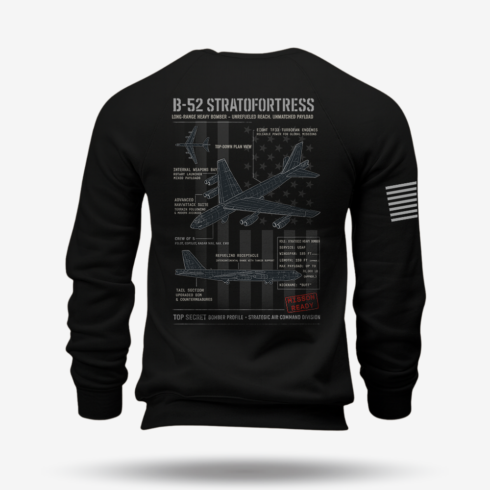 B-52 Stratofortress Schematic Sweatshirt