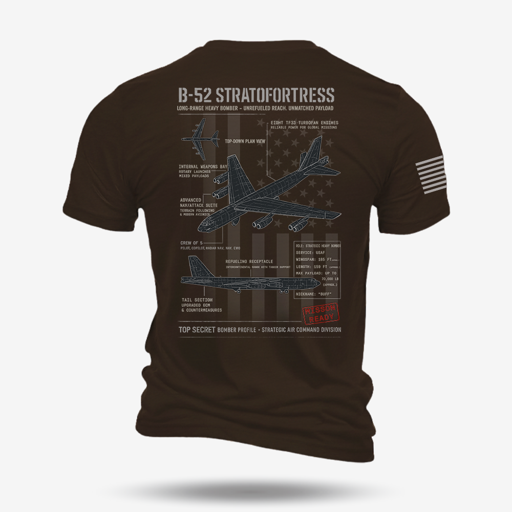 B-52 Stratofortress Schematic T Shirt