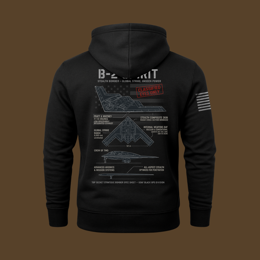 B-2 Spirit Schematic Hoodie