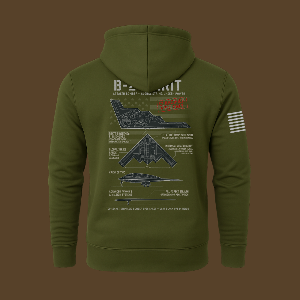B-2 Spirit Schematic Hoodie