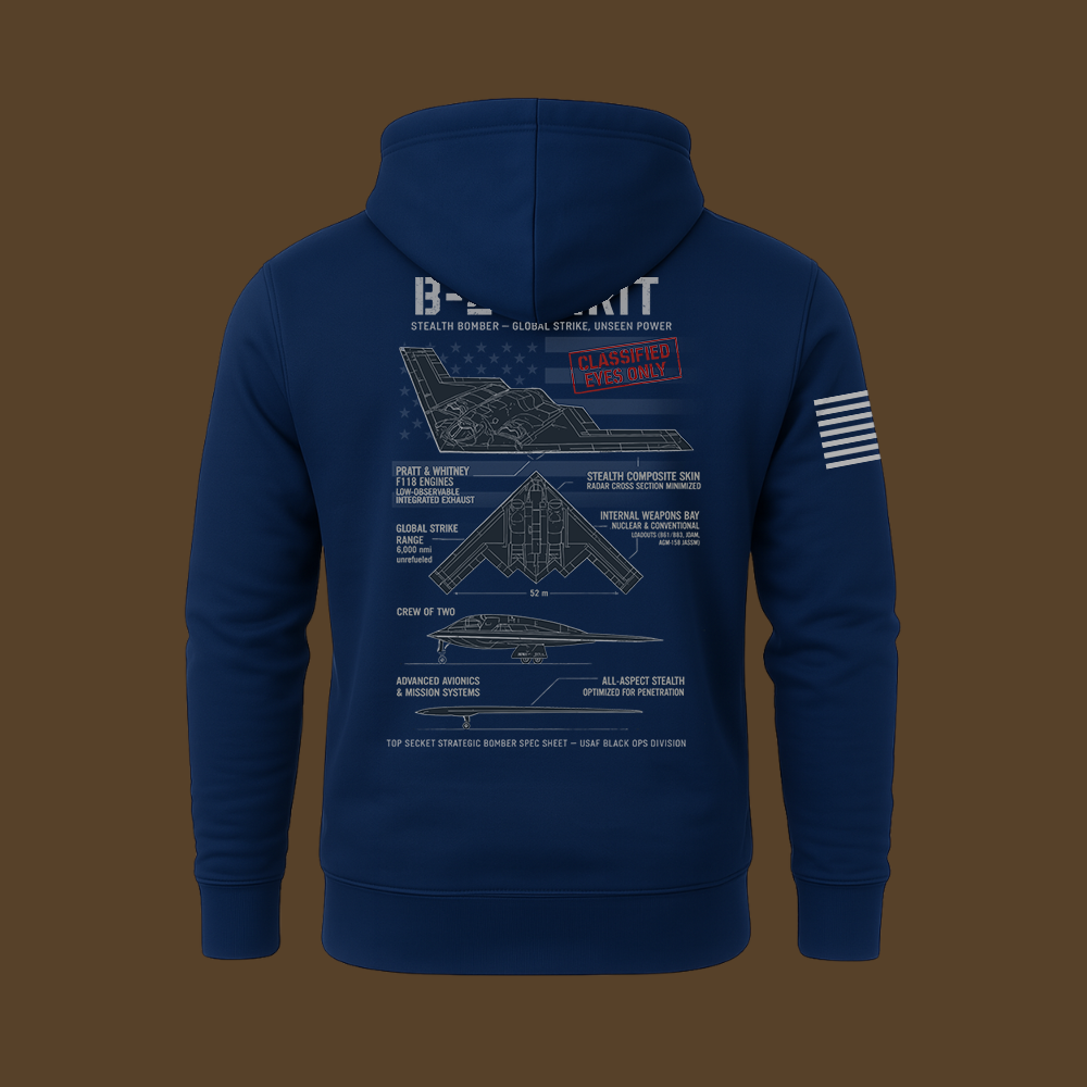 B-2 Spirit Schematic Hoodie