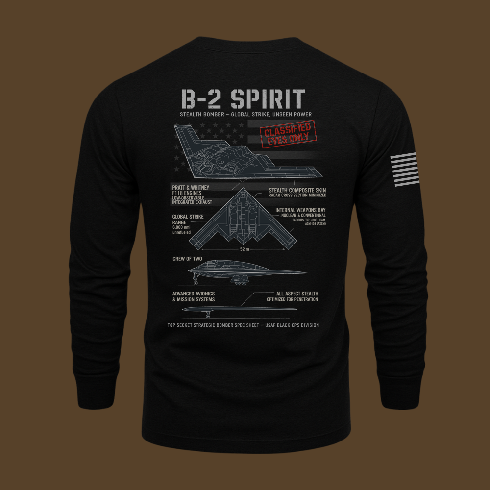 B-2 Spirit Schematic Long Sleeve