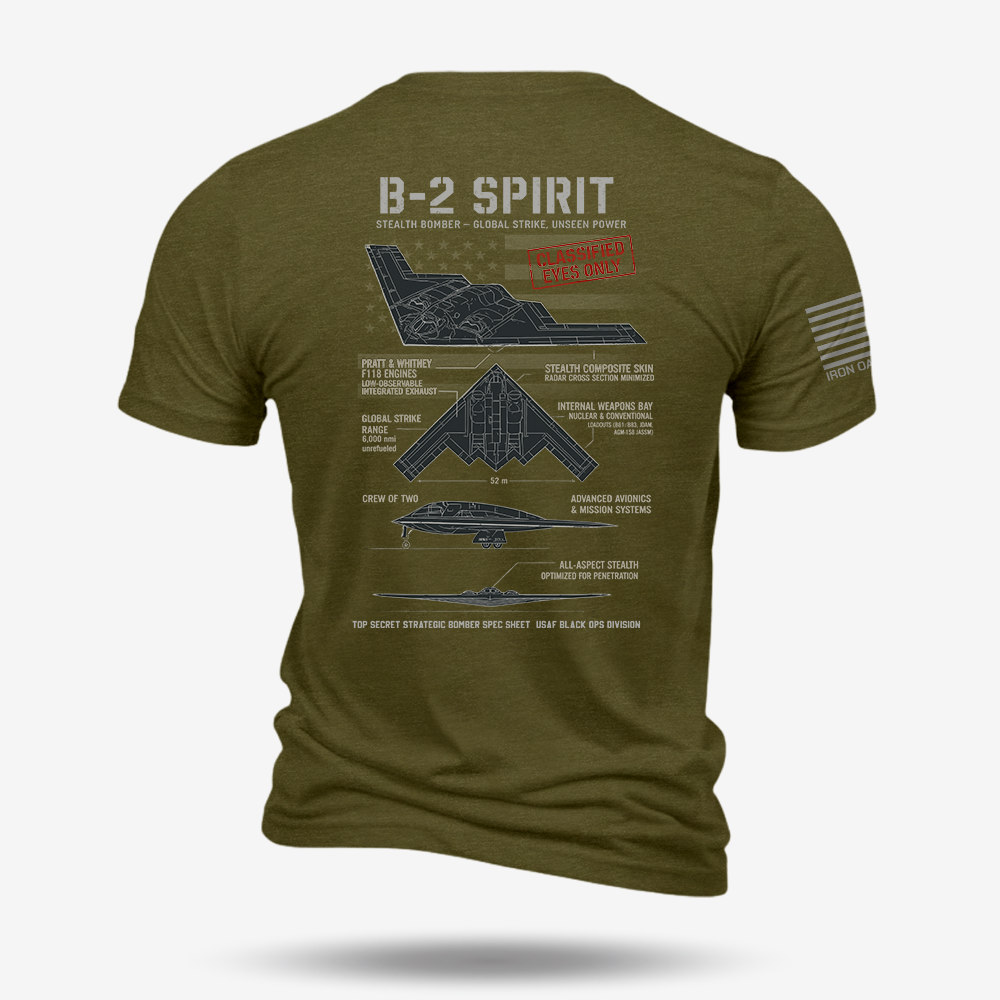 B-2 Spirit Schematic T Shirt