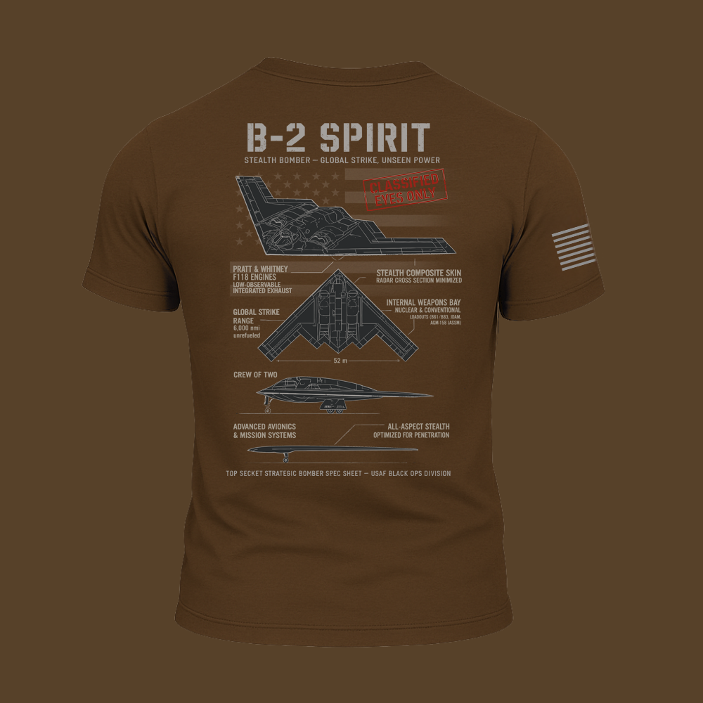 B-2 Spirit Schematic T Shirt
